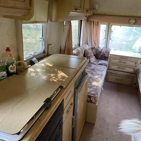 Campsite With Gypsy Vardo Bell Tent